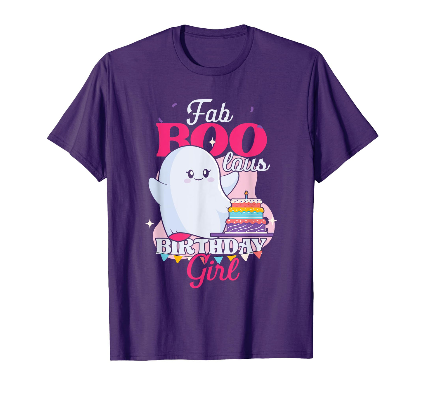 Cute Ghost | Faboolous Girl Birthday | Birthday Party T-Shirt