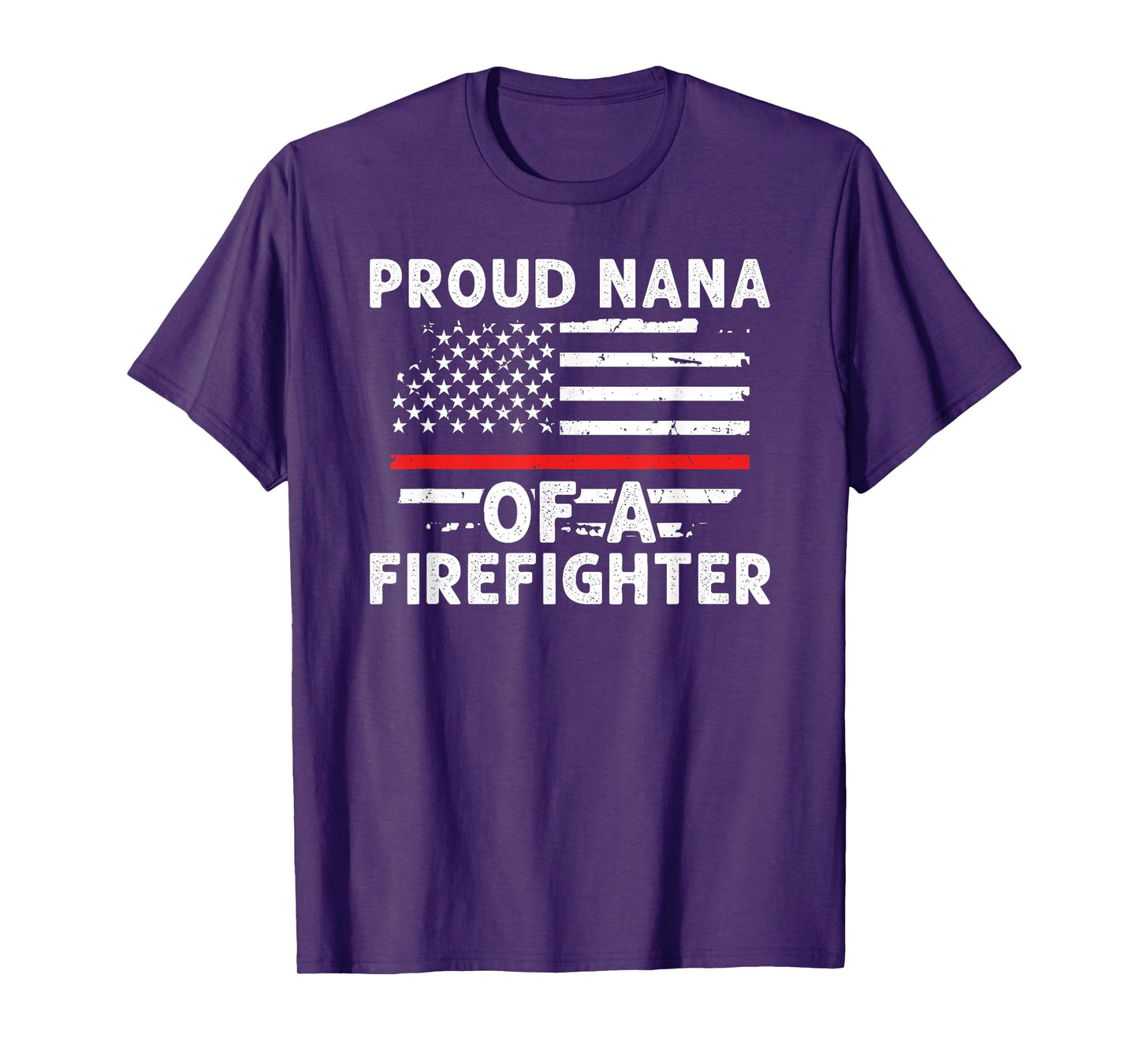 Proud Nana Of A Firefighter Nana Grandma Fireman Nana T-Shirt