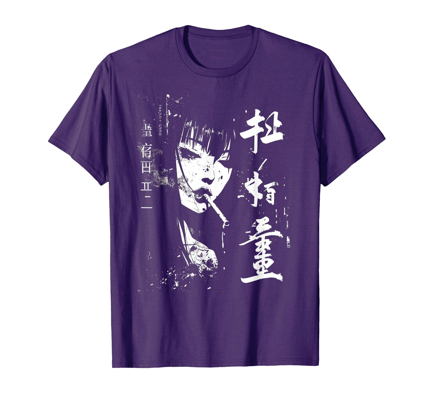 The Otaku Fan Co. Waifu Anime Horror Girl Aesthetic T-Shirt, Small, Black