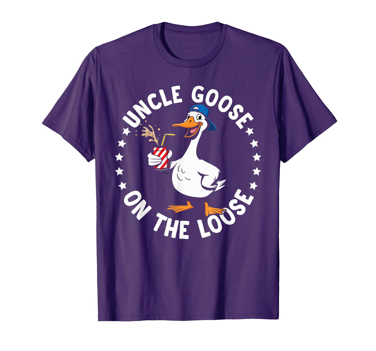Uncle Goose On The Loose Funny Silly Goose Meme Humor T-Shirt
