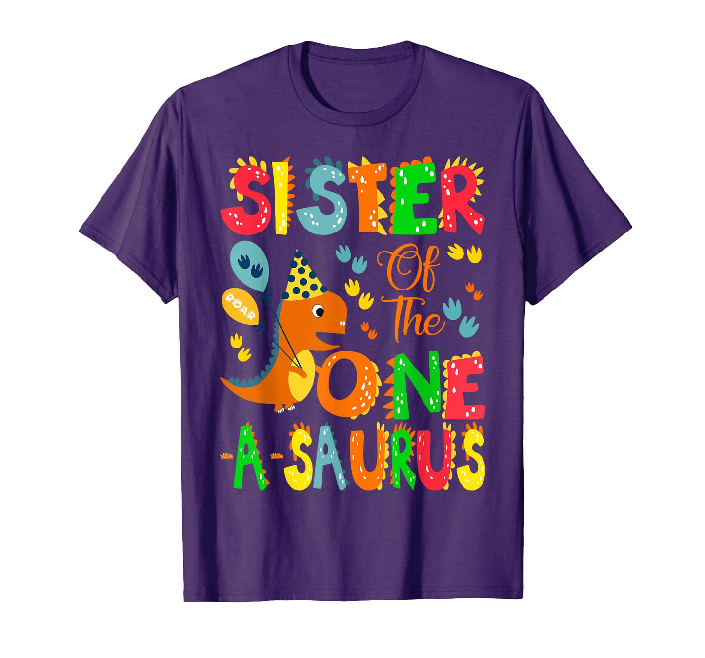 Sister of The One-A-Saurus 1St Birthday Boy Dinosaur T-Shirt