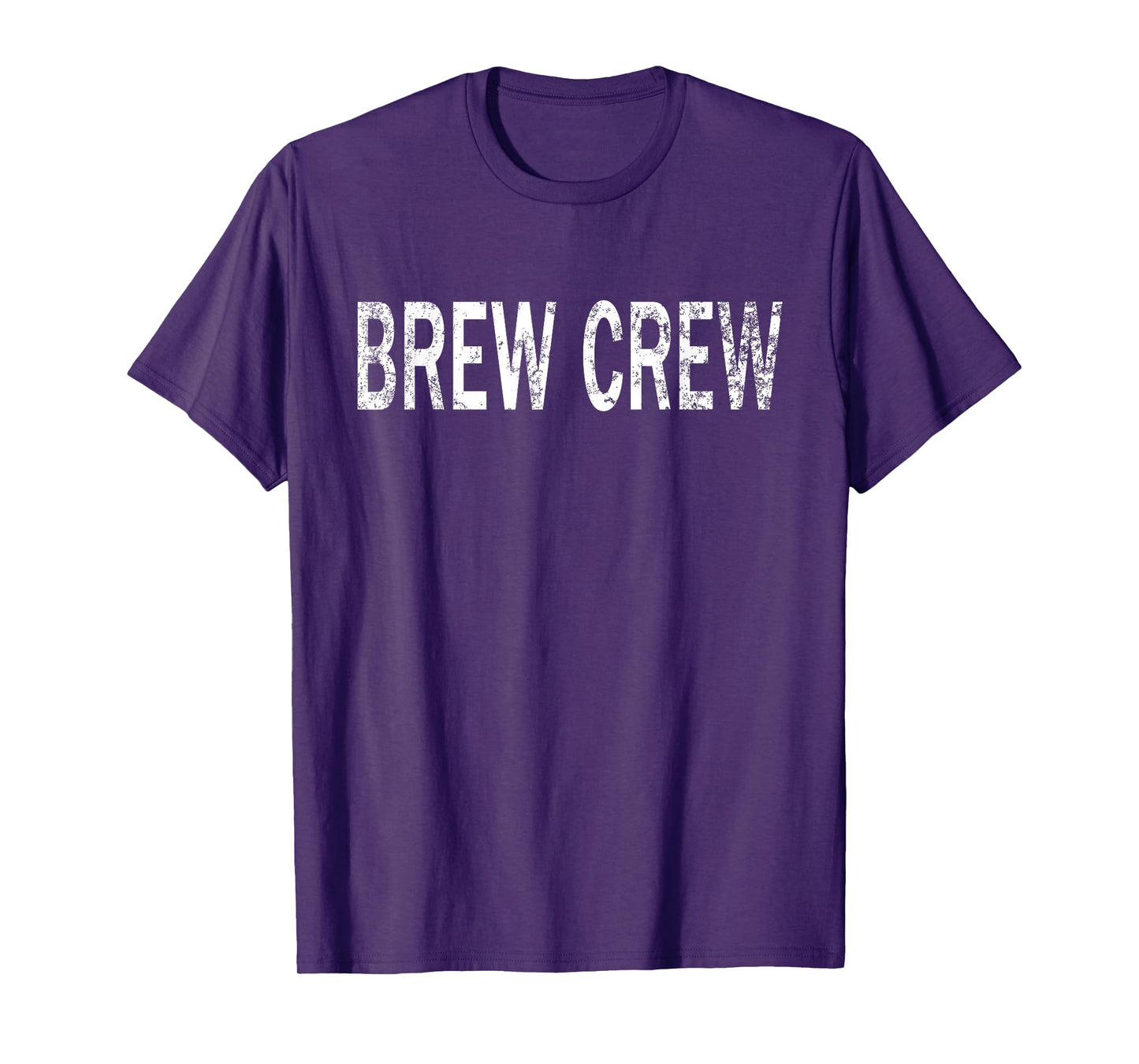 Vintage Brew Crew Distressed Coffee Enthusiast T-Shirt