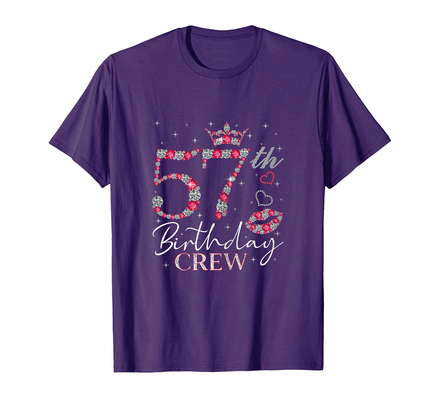 57th Birthday Crew 57 Year Old Birthday Gifts Women 57 BDay T-Shirt