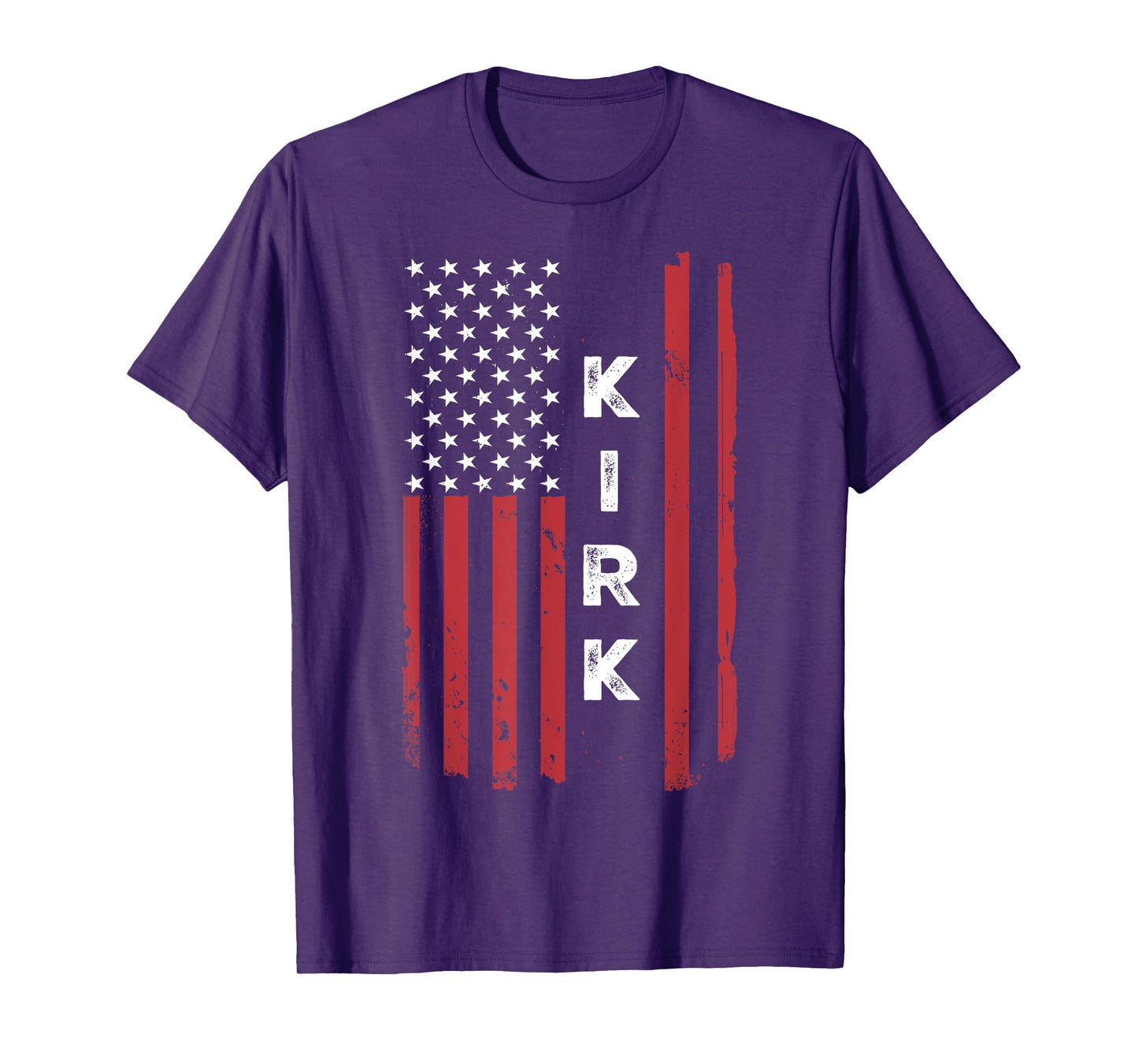Kirk USA Flag American Flag Patriotic Kids Men T-Shirt