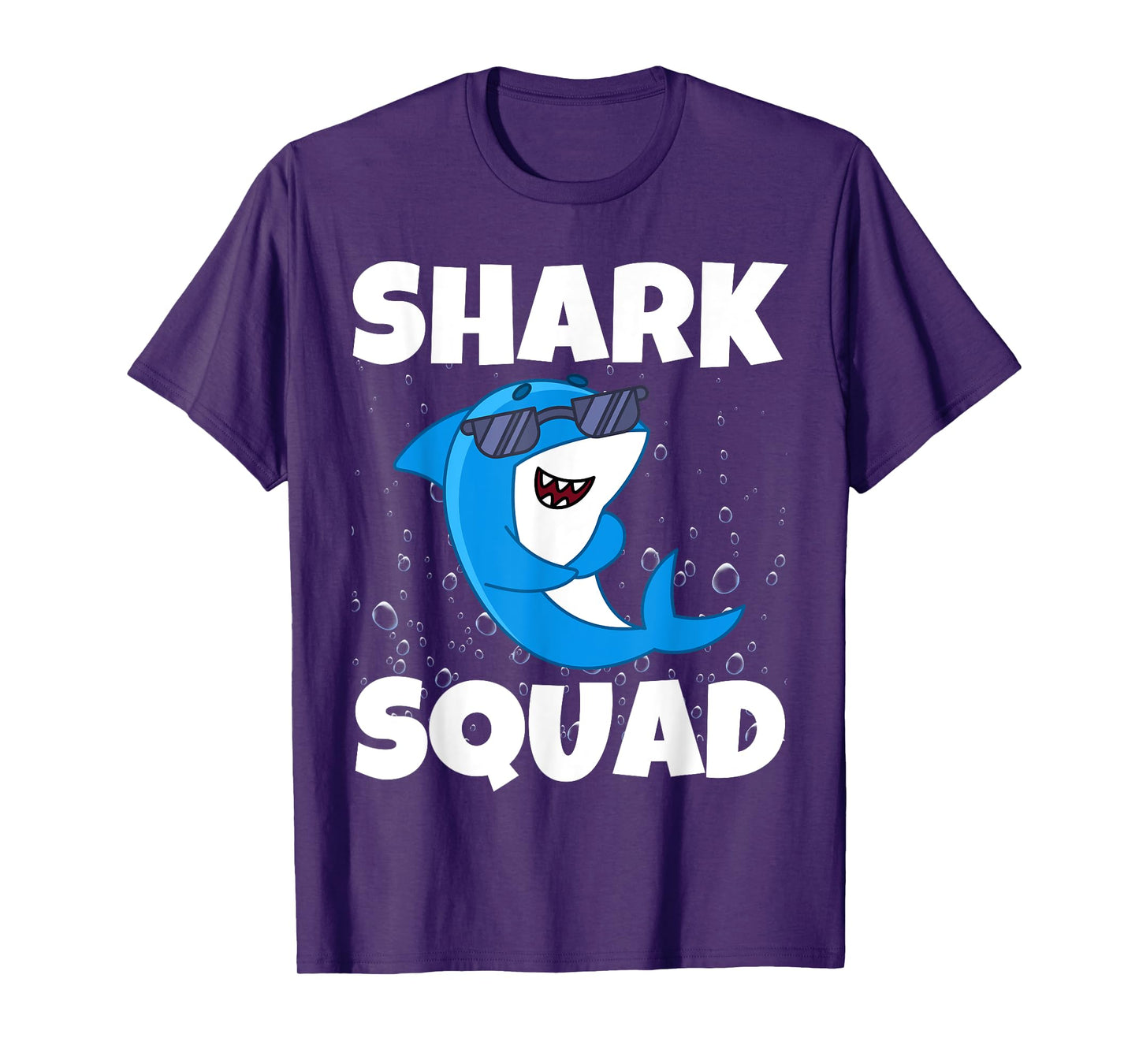 Shark Squad Birthday Boy Girl Family Matching Bday Party Tee T-Shirt