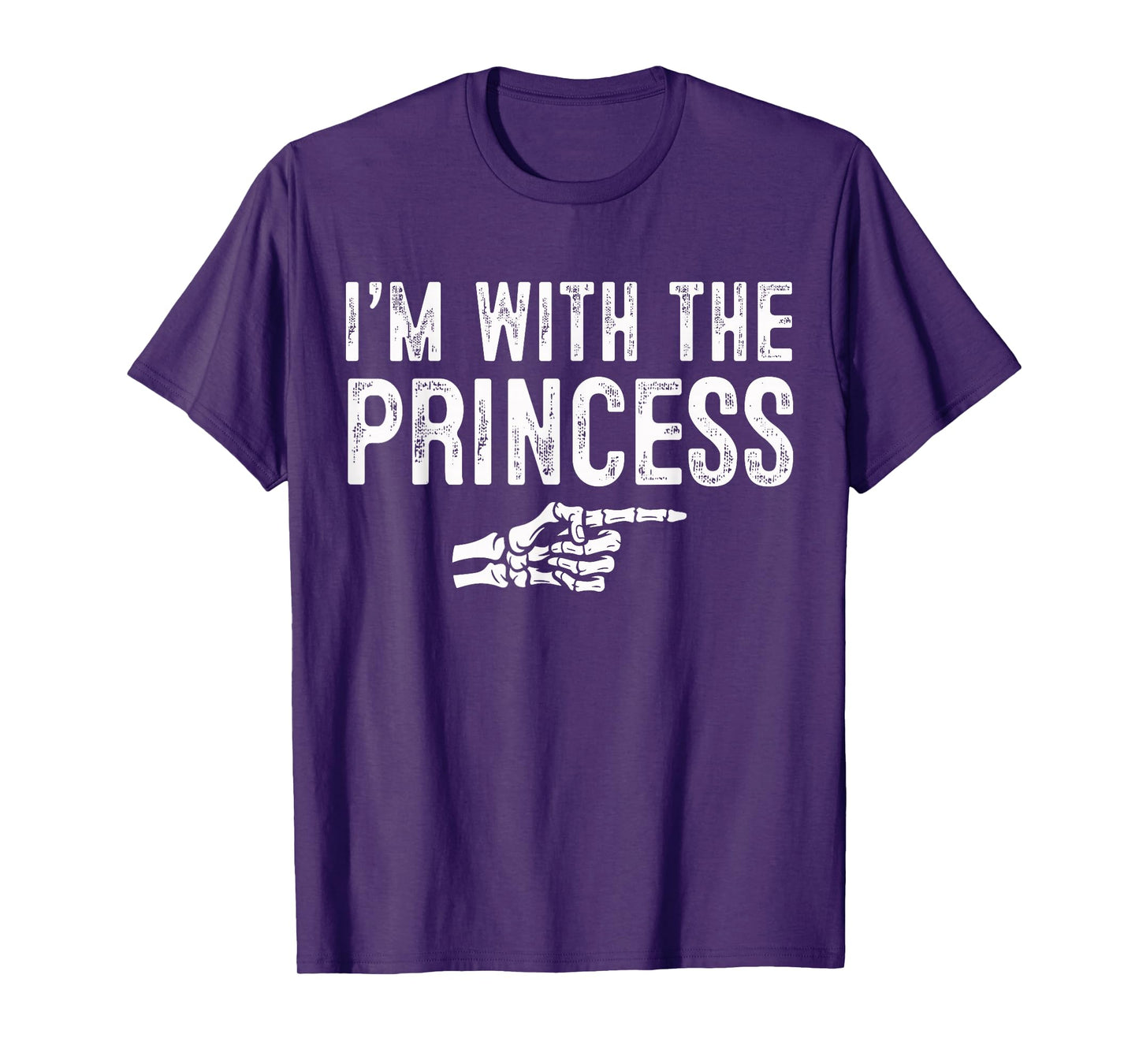 I'm with The Princess Easy Costume Halloween Couples T-Shirt