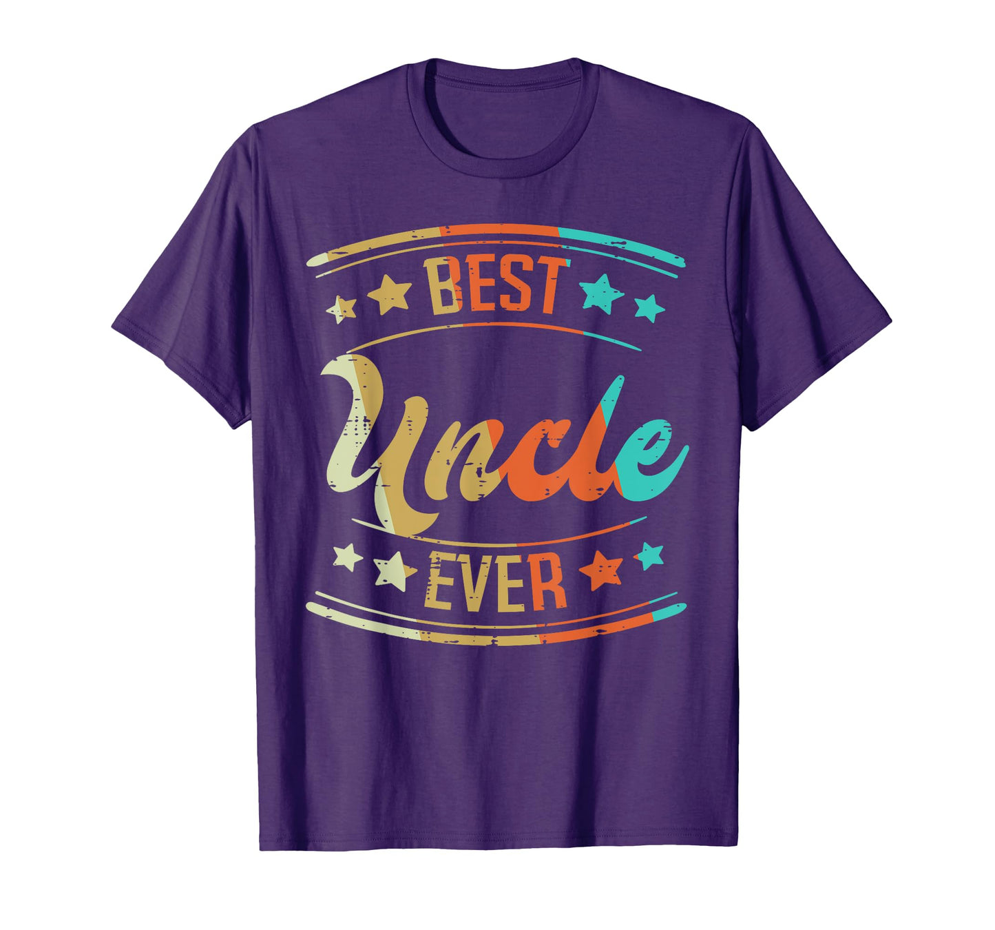 Fathers Day Best Uncle Ever Retro Family Brother Dad Men T-Shirt