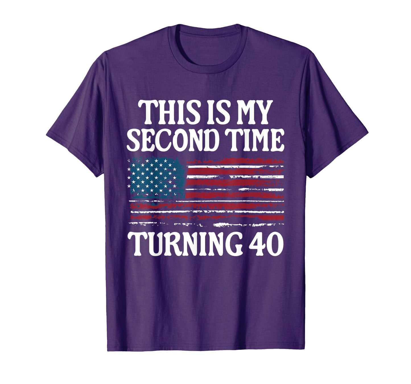 80th Birthday For Grandpa This Is My Second Time Turning 40 T-Shirt