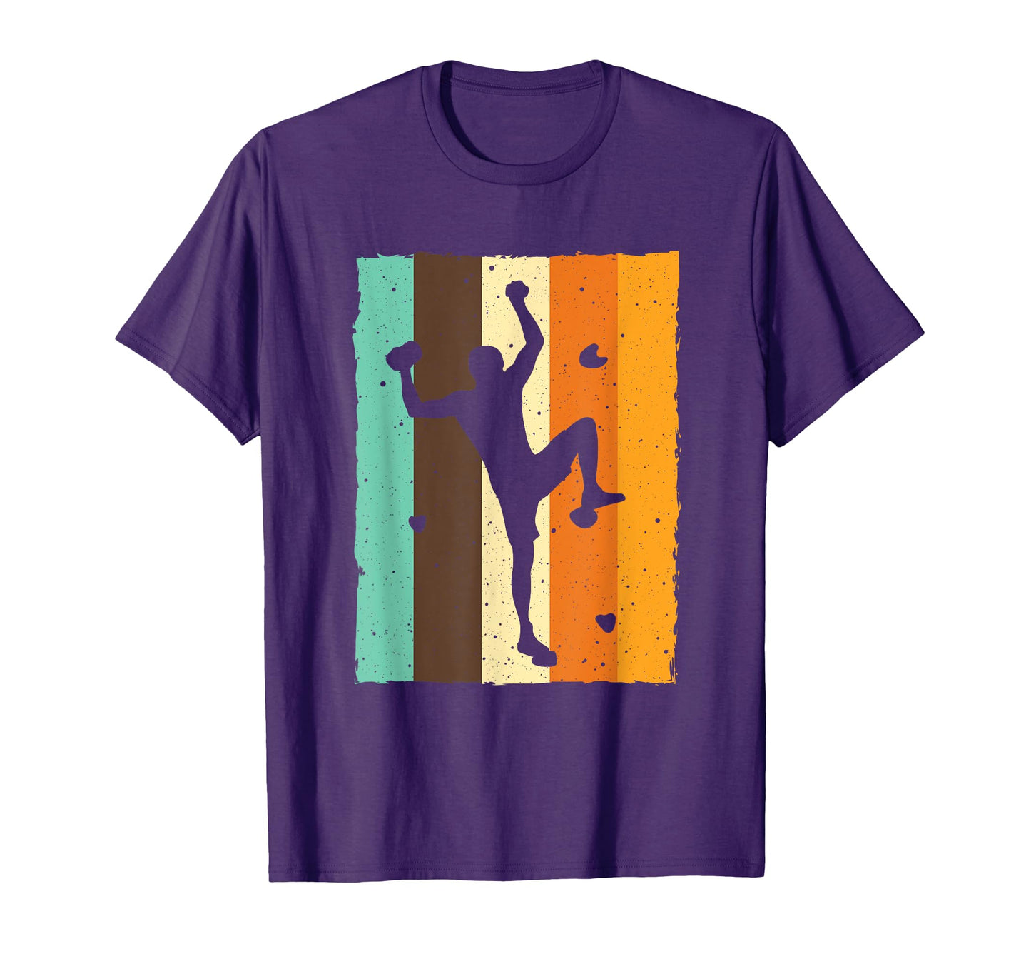 Vintage Bouldering Design For Men Women Kids Rock Climbing T-Shirt