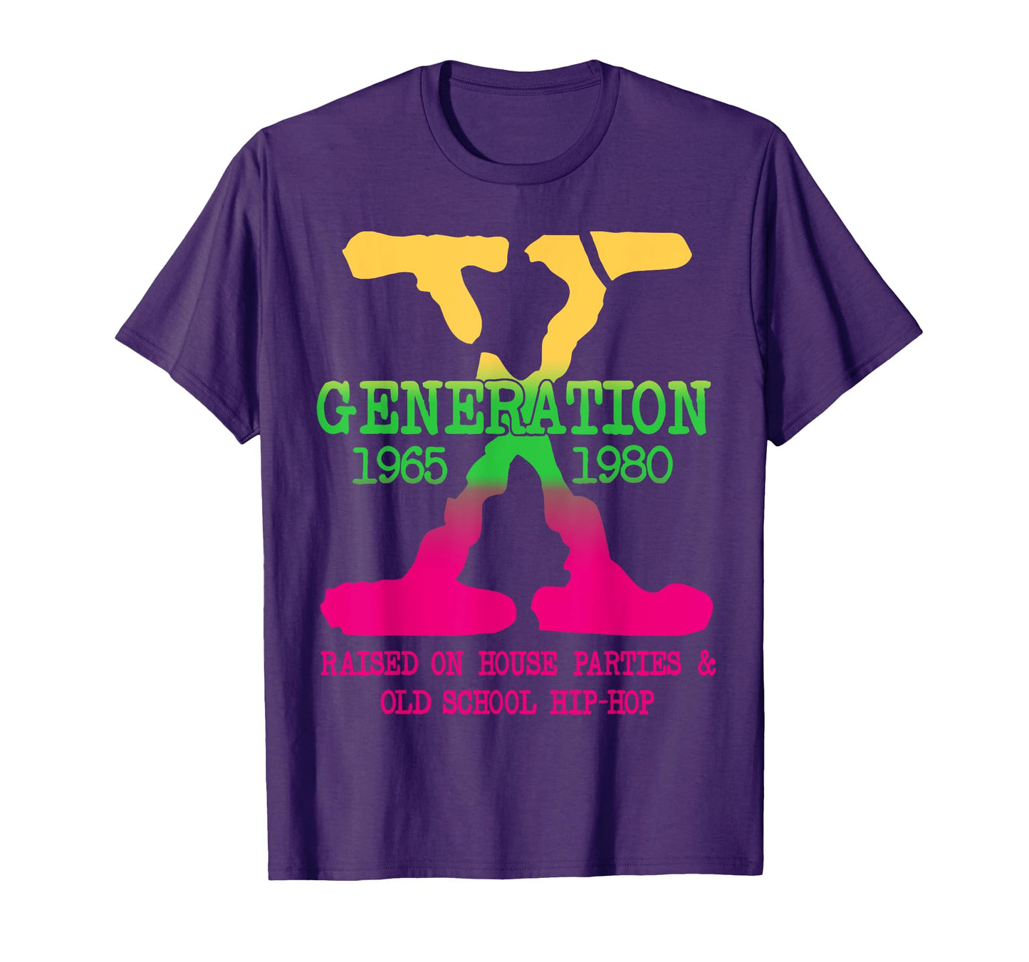 GEN-X Generation Raised on House Parties Old School Hip Hop T-Shirt