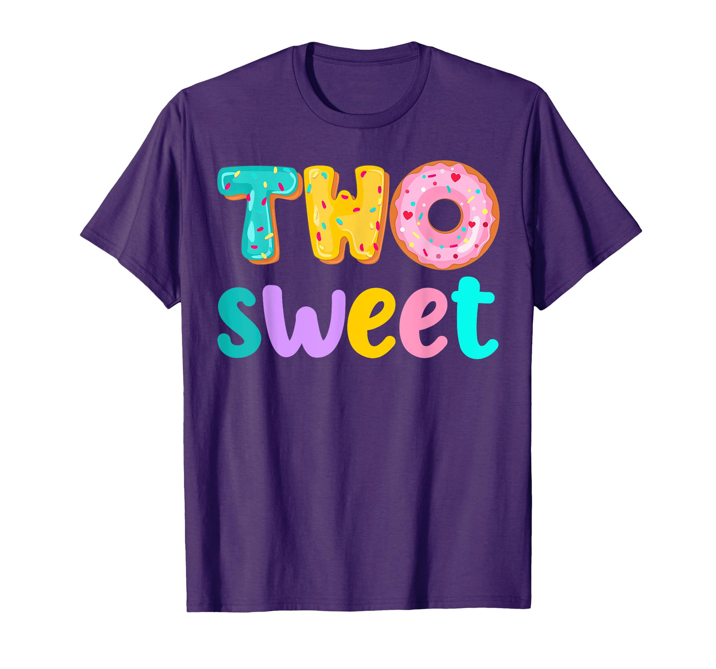 Two Sweet Birthday Girl Donut Birthday Party Theme Family 2 T-Shirt