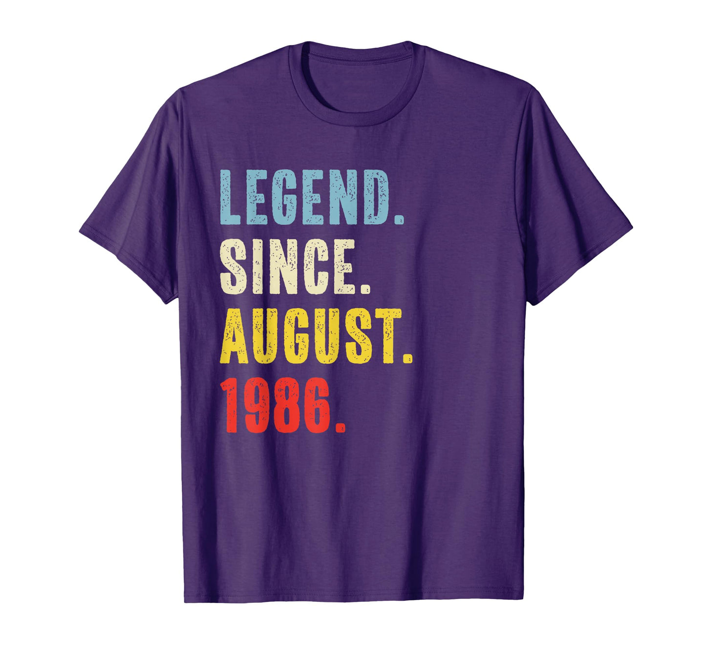 39 Year Old Legend Since August 1986 Retro 39th Birthday T-Shirt