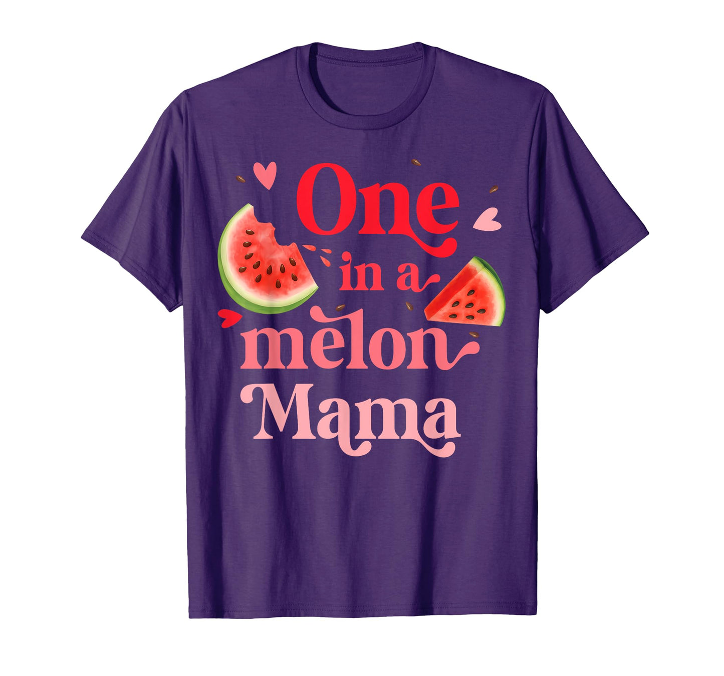One in a Melon Mama 1st Birthday Family Matching Summer T-Shirt