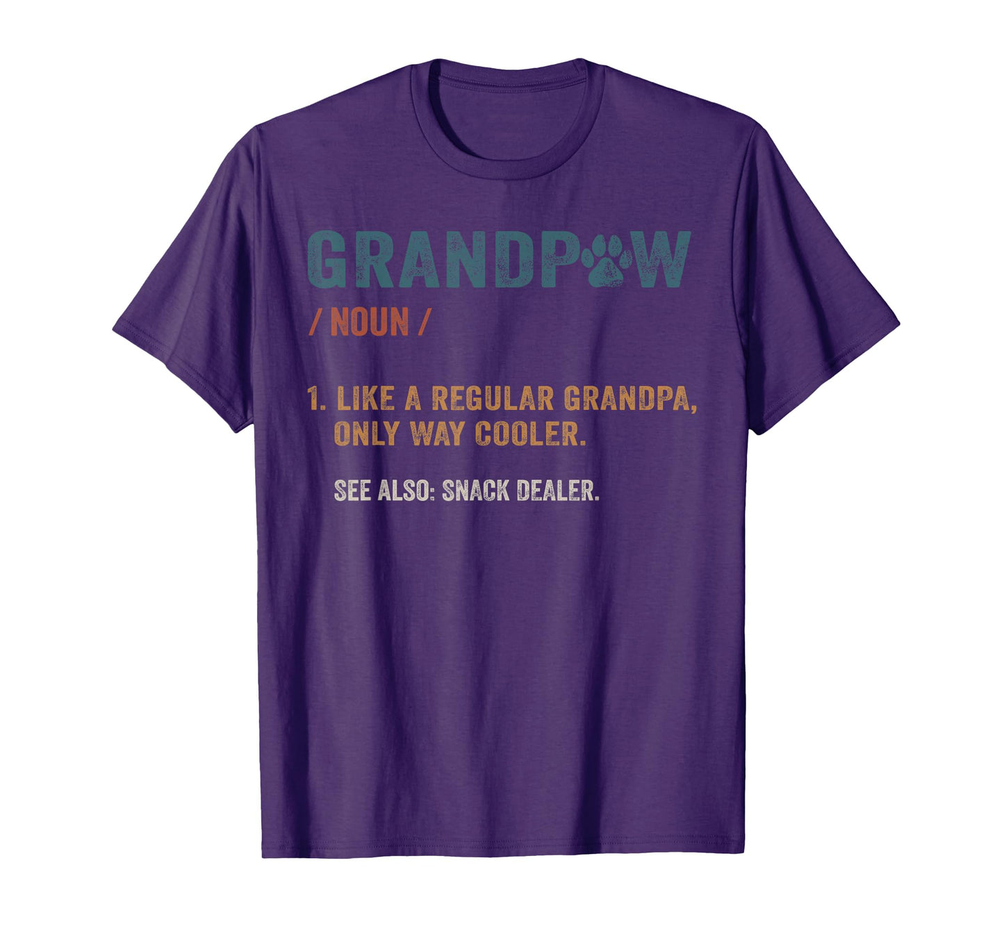 Grandpaw Definition Dog Grandpa Funny Father's Day Men T-Shirt