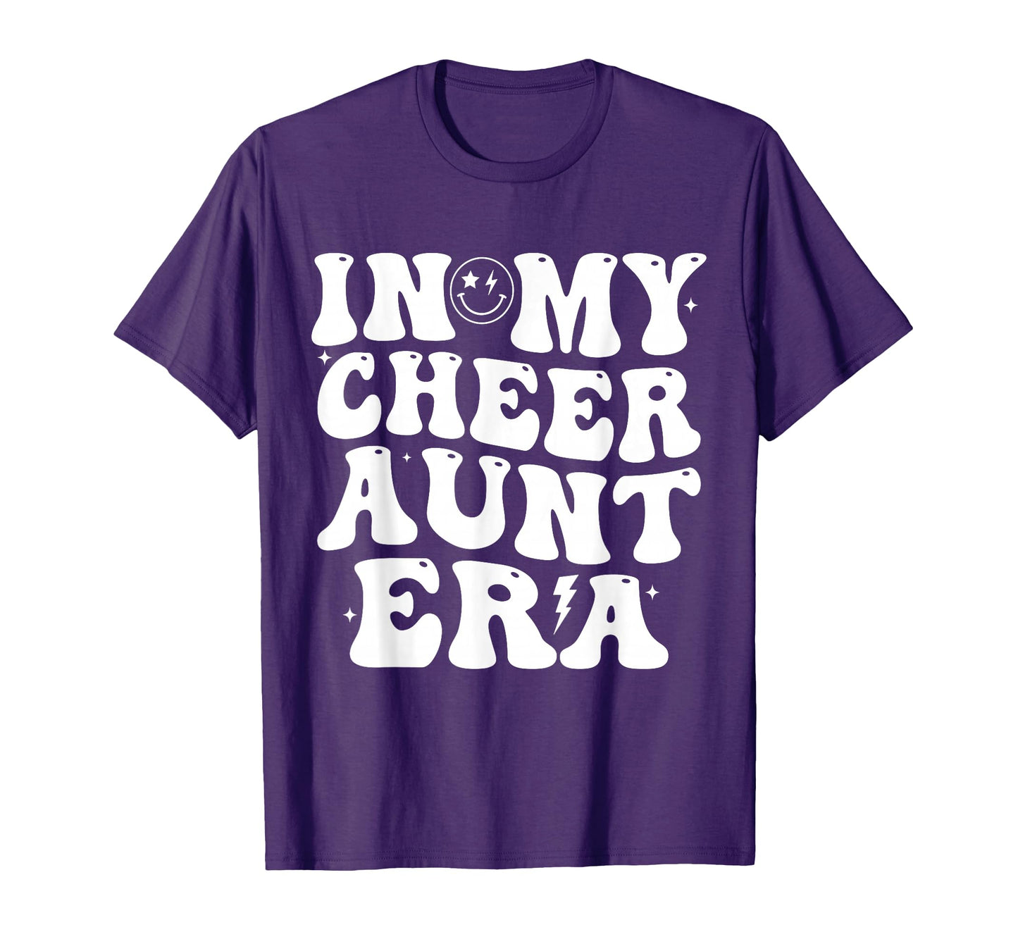 In My Cheer Aunt Era Trendy Cheerleading Sports Cheer Auntie T-Shirt