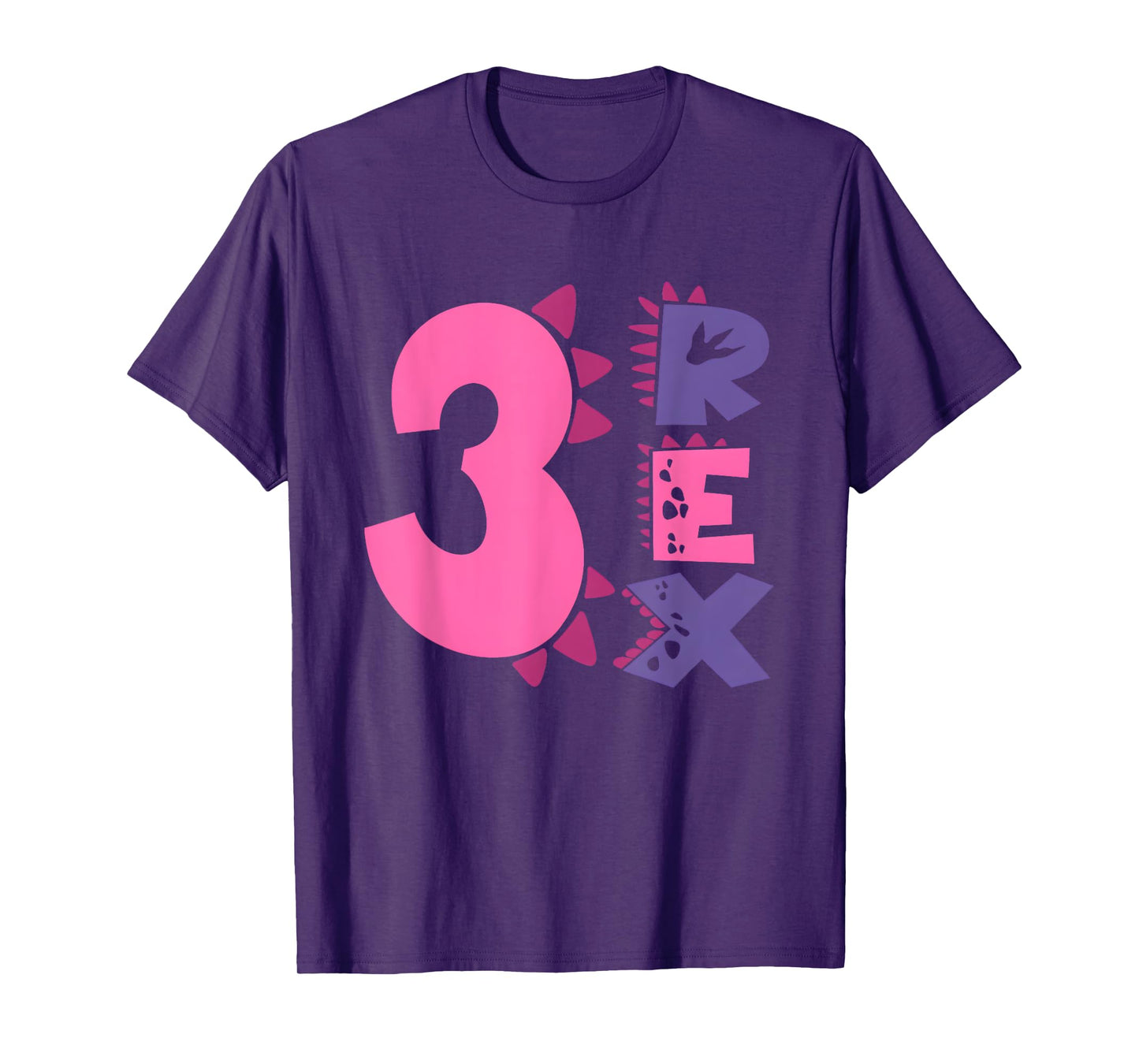 Three Rex Birthday Girl 3rd Birthday Party Family Matching T-Shirt