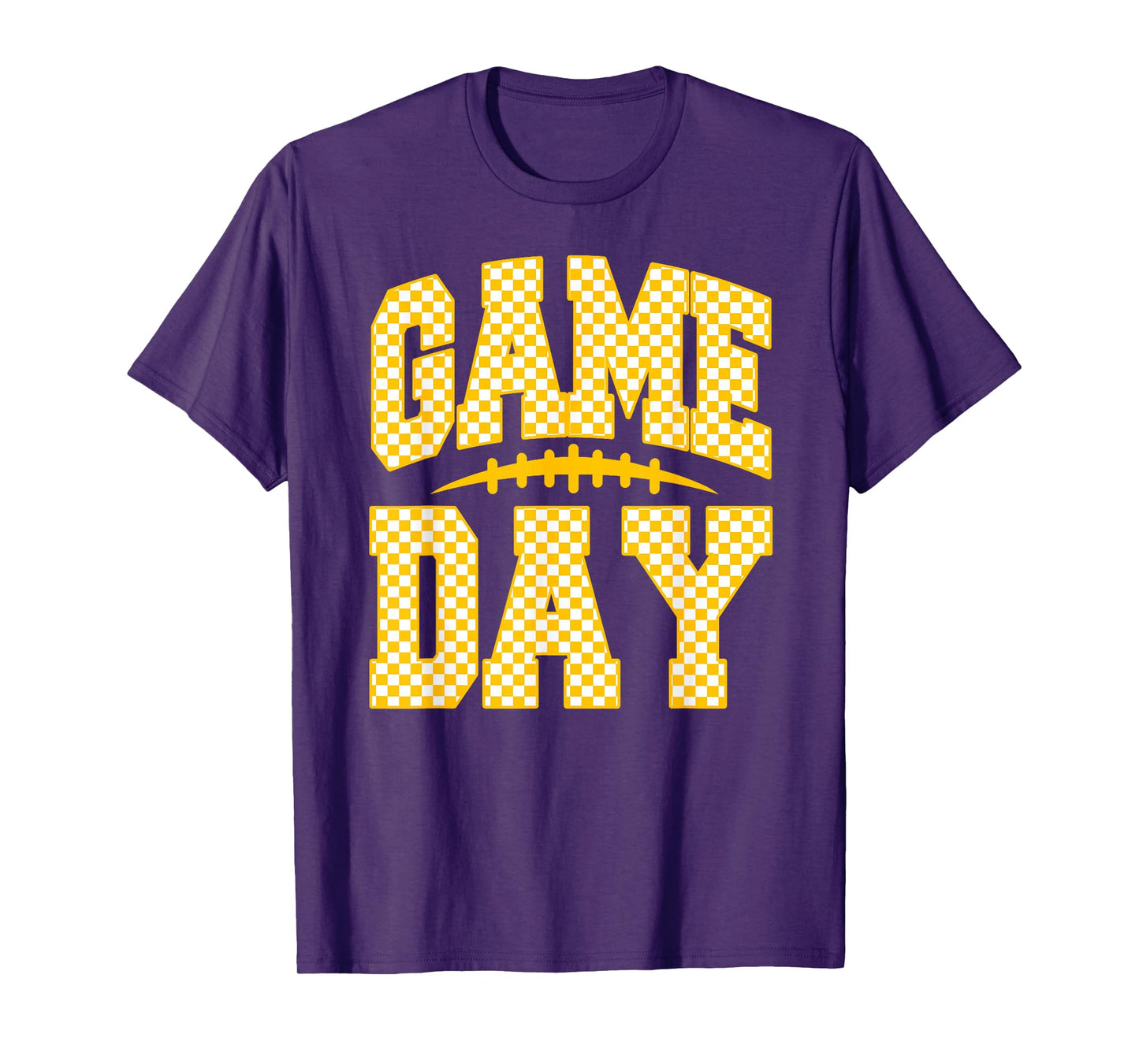 Game Day Football Season Football Mama Girl Black Gold Vibes T-Shirt