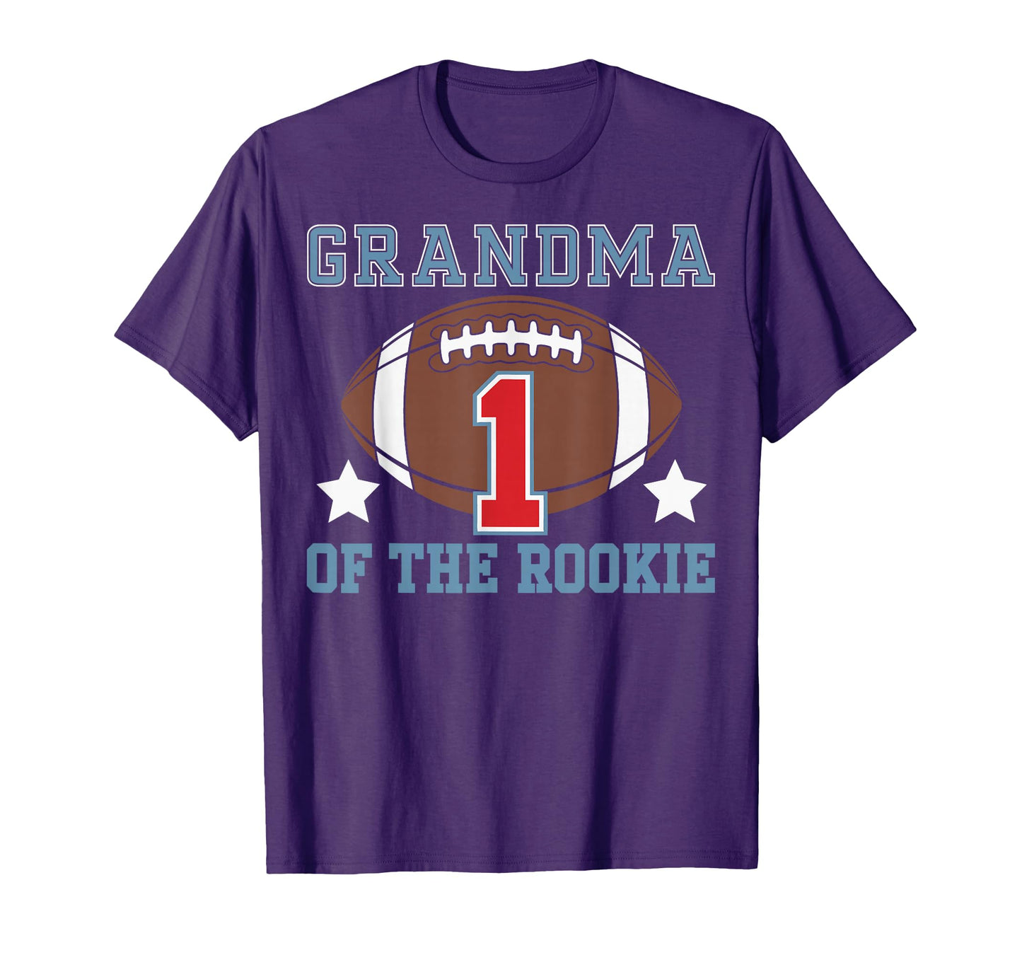 Grandma of Rookie 1st Birthday Football Theme Matching Party T-Shirt