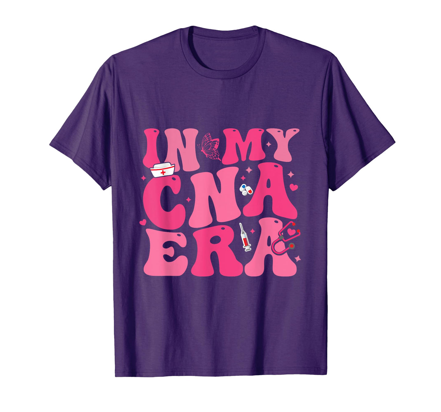 Groovy Shirt in My CNA Era Nurse Certified Nursing Assistant T-Shirt
