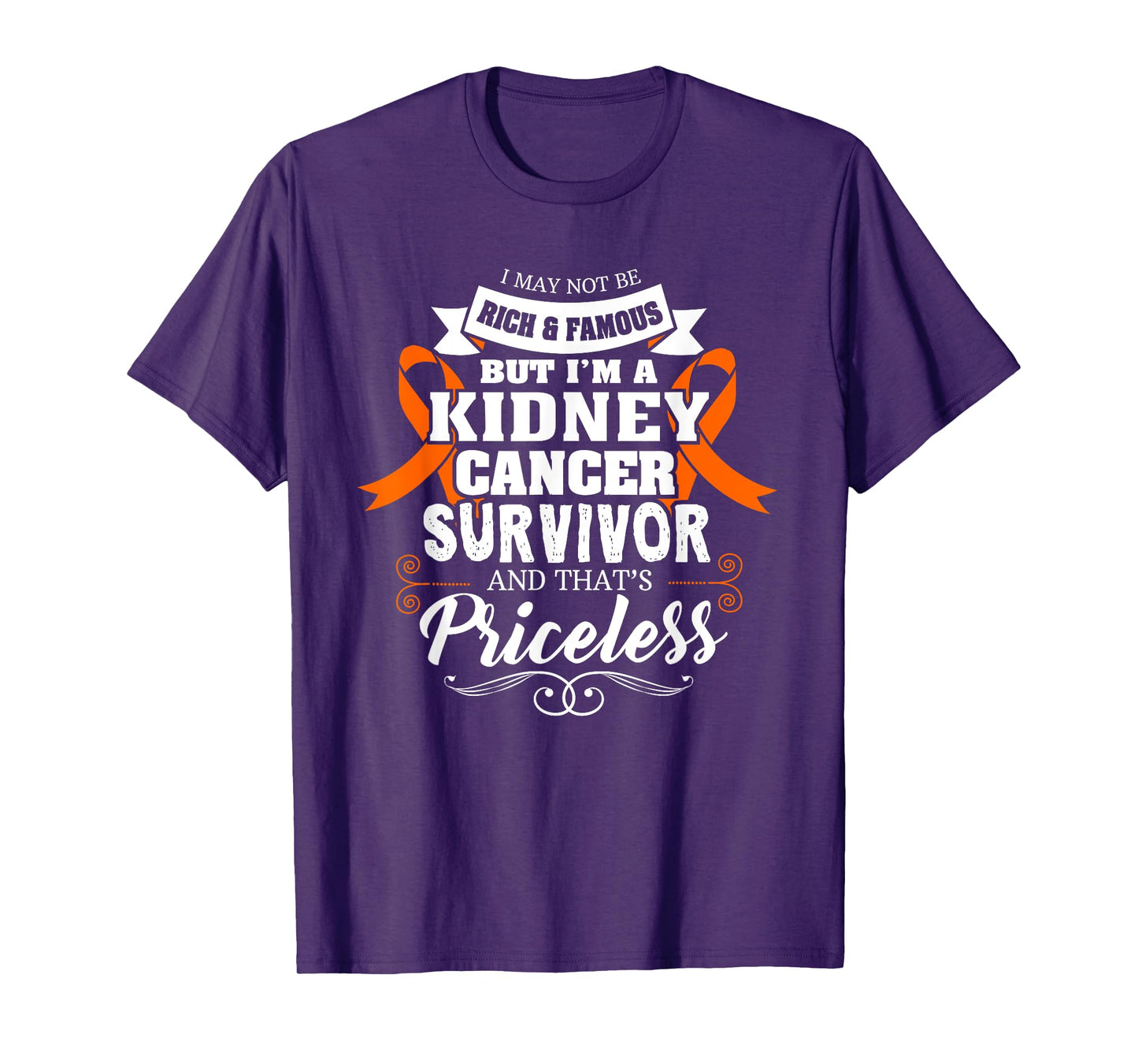 Survivor Priceless Kidney Cancer Awareness Ribbon Gifts T-Shirt
