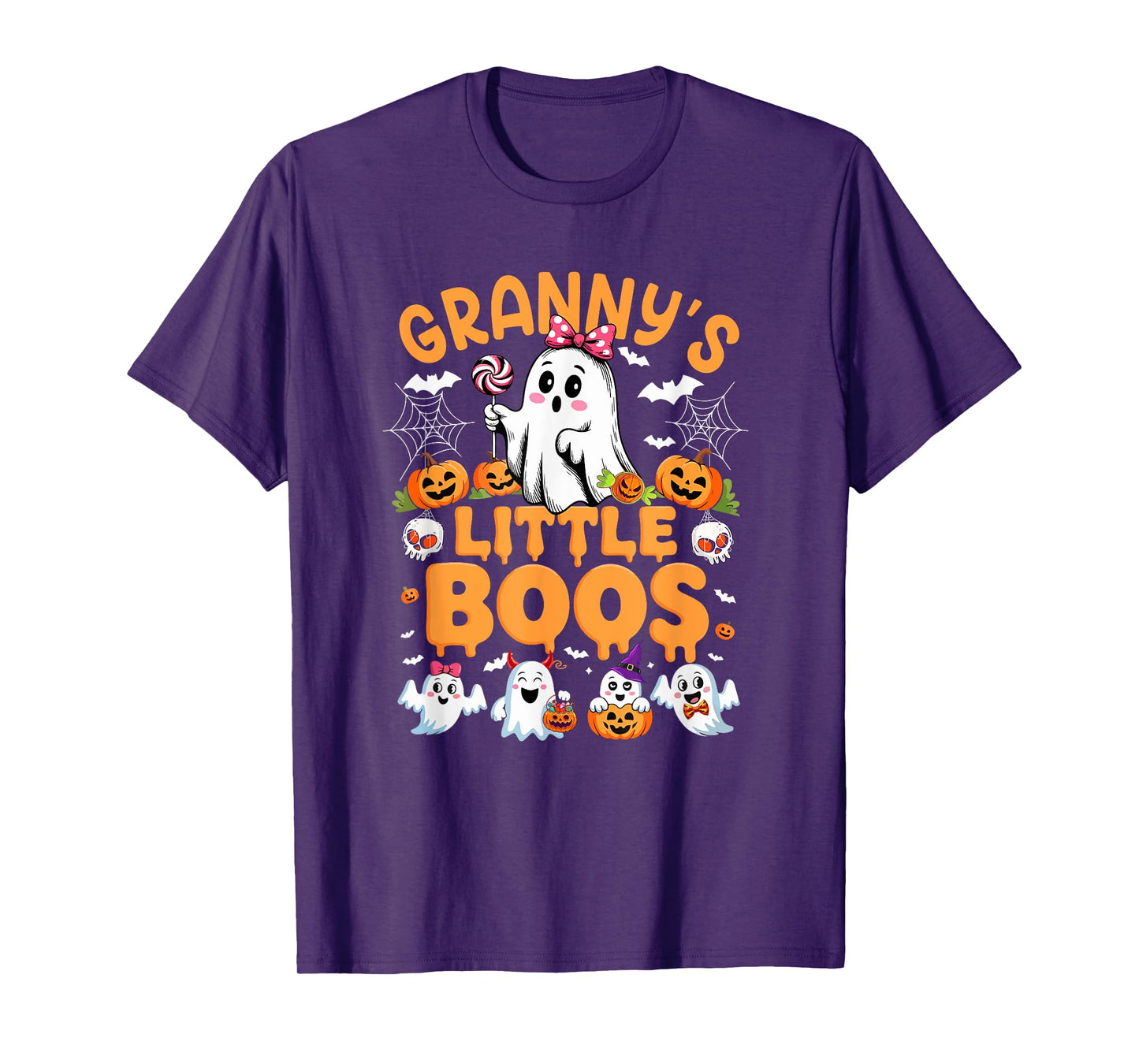 Granny's Little Cute Boos Halloween Boo Ghosts Group Family T-Shirt