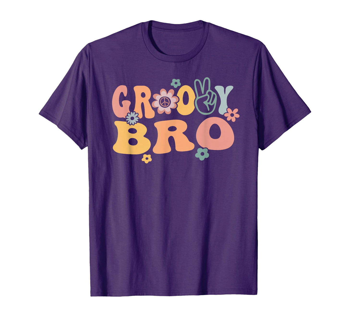 Groovy Bro Retro Brother Matching Family 1st Birthday Party T-Shirt