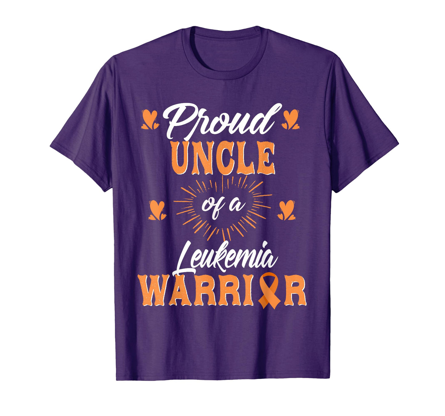 Proud Uncle Of A Leukemia Warrior Awareness T-Shirt