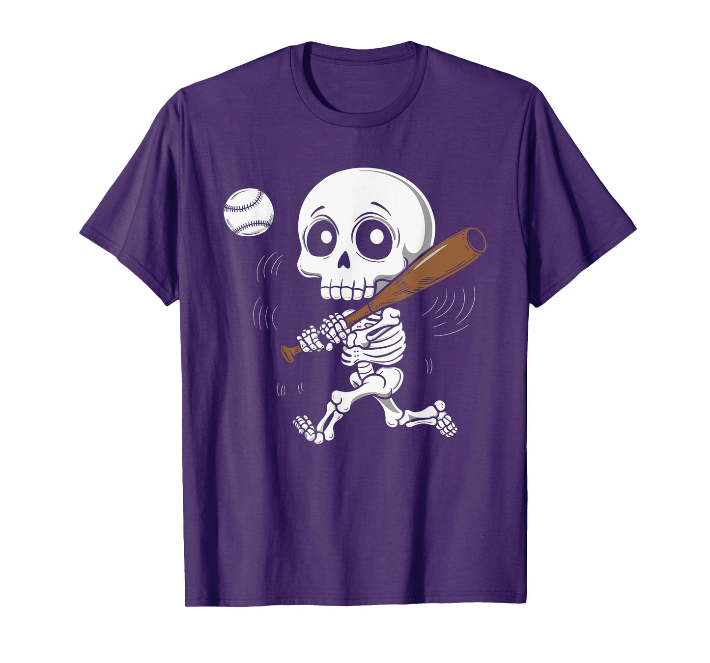 Skeleton Playing Baseball T-Shirt