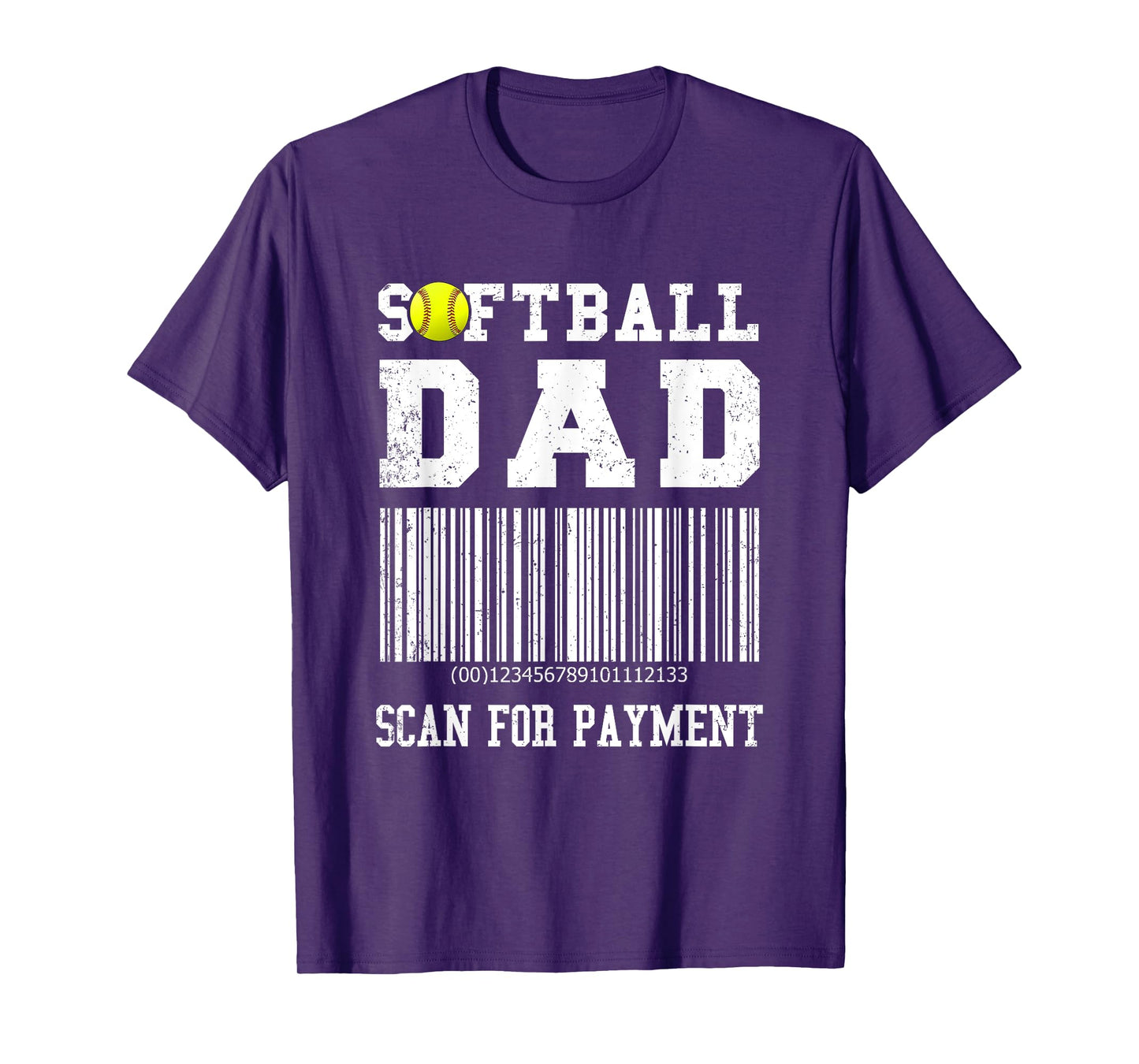 Softball Dad Shirt Scan For Payment Funny T-Shirt