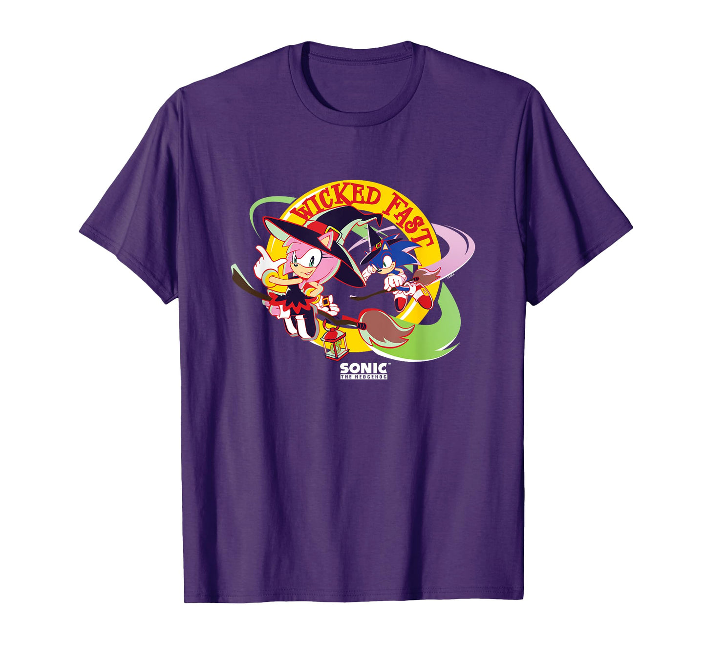 Sonic The Hedgehog Halloween Wicked Fast Witch Costumes T-Shirt