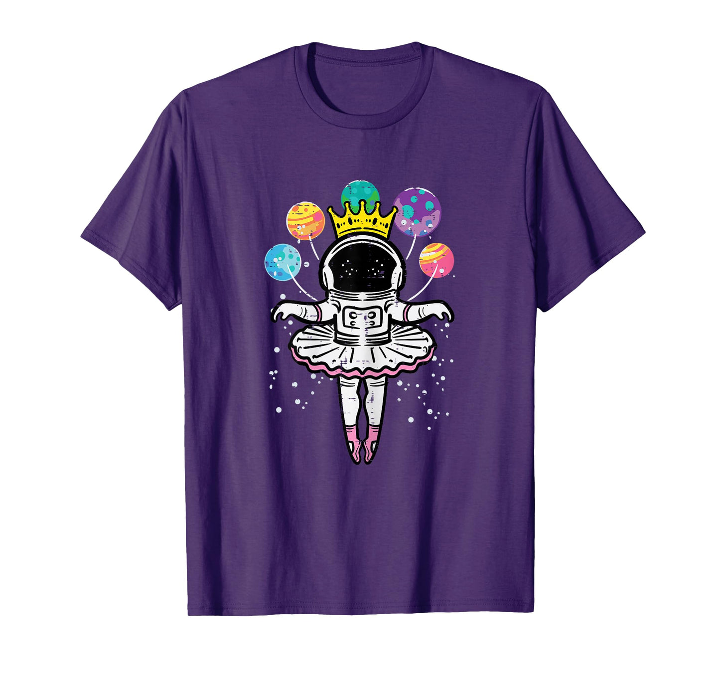Astronaut Ballerina Space Ballet Women Girls Kids Toddler T-Shirt