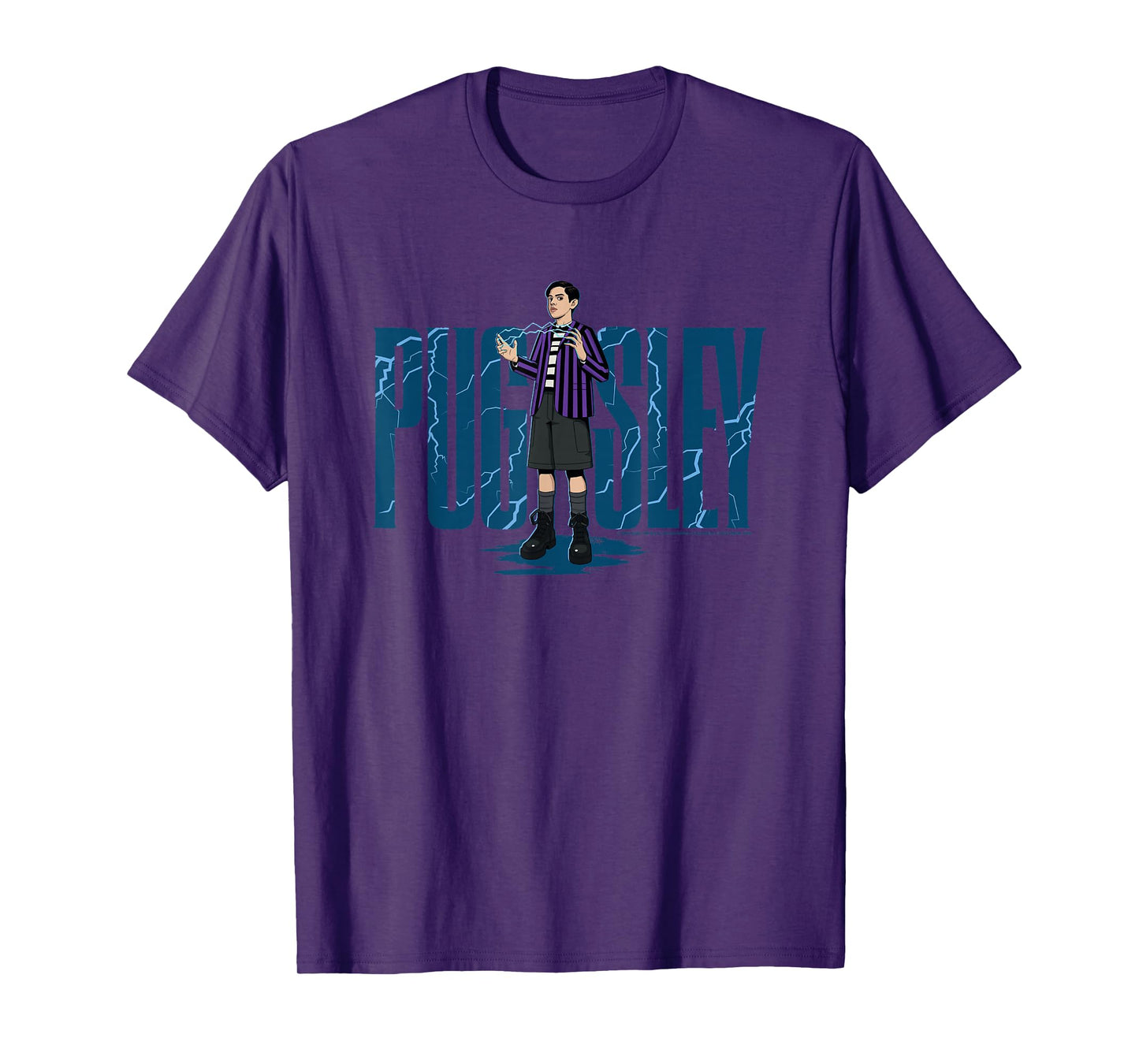 Wednesday Season 2 Pugsley Addams Electric Logo T-Shirt