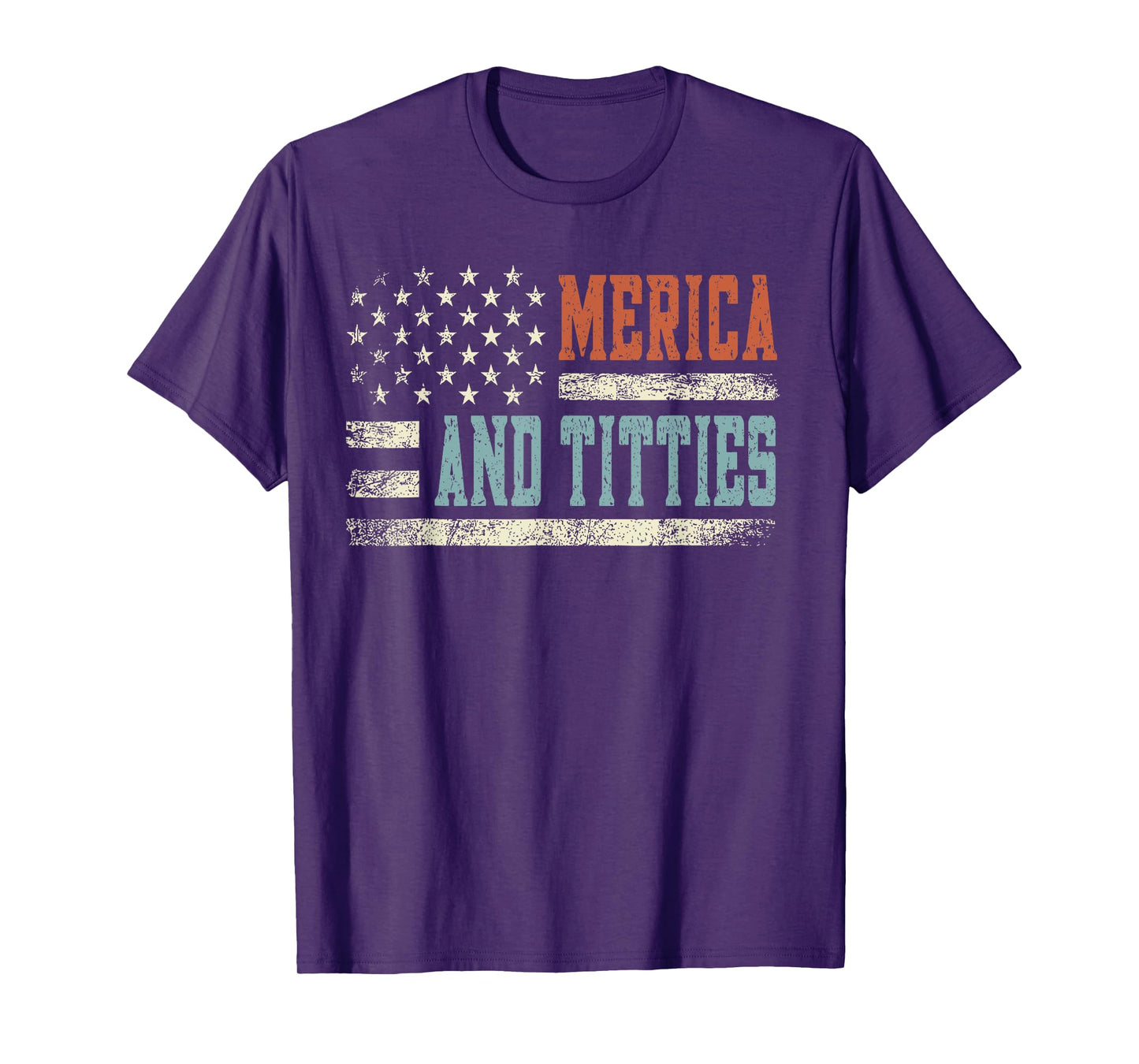 Merica And Titties 4th Of July Sunglasses Us Flag T-Shirt for Women Men