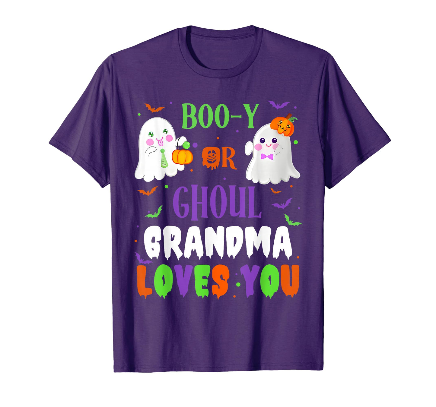 Boo-y Or Ghoul Grandma Loves You Boo Halloween Baby Gender T-Shirt