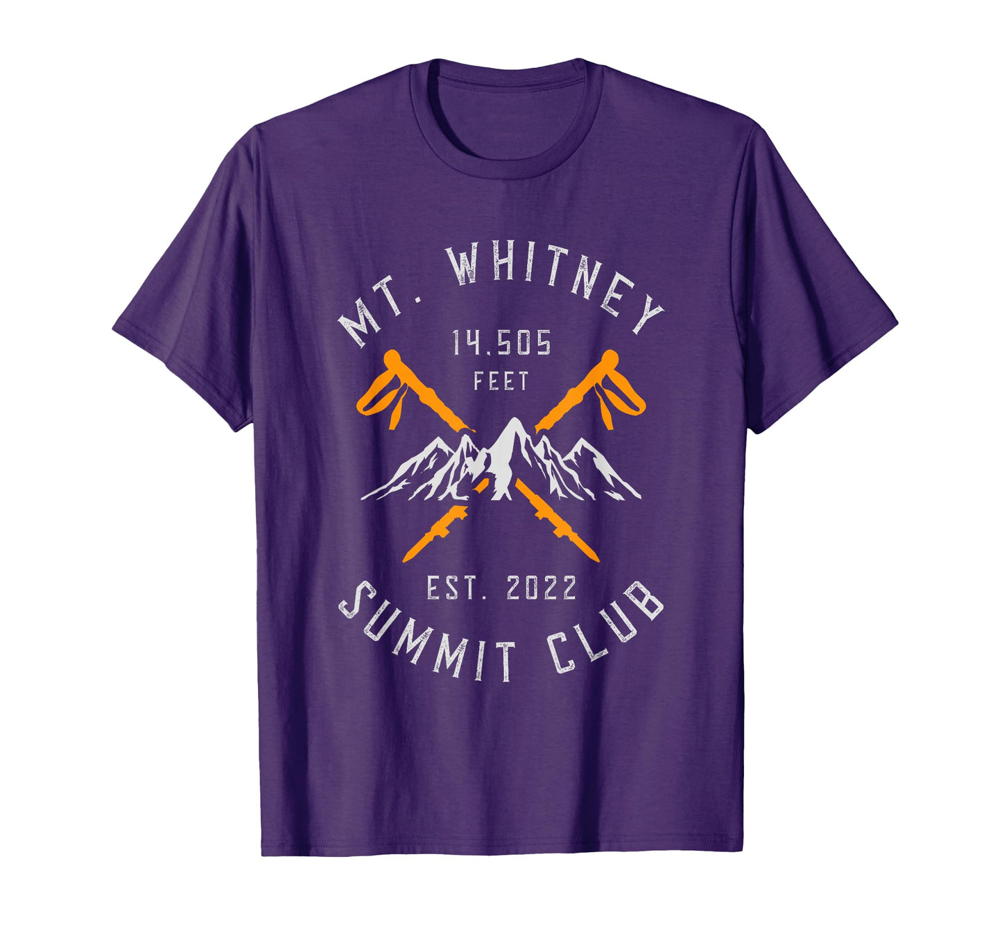 Mount Whitney Mountain Hiking Est 2022 T-Shirt