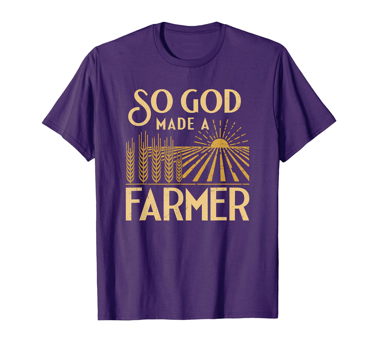 So God Made a Farmer Farming Life Christian T-Shirt