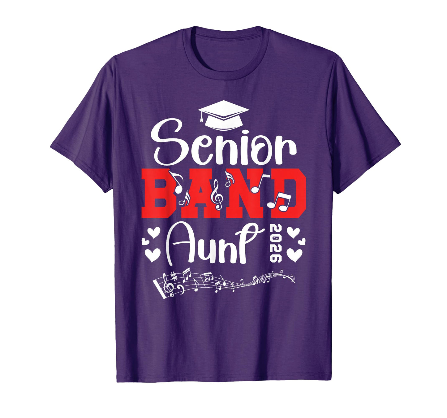 Senior Band Aunt 2026 Senior Marching Band Aunt 2026 T-Shirt
