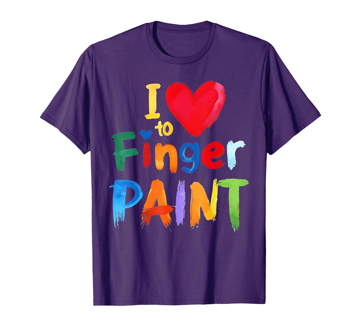 Retro I Love To Finger Paint Cute Couple Funny Valentine T-Shirt