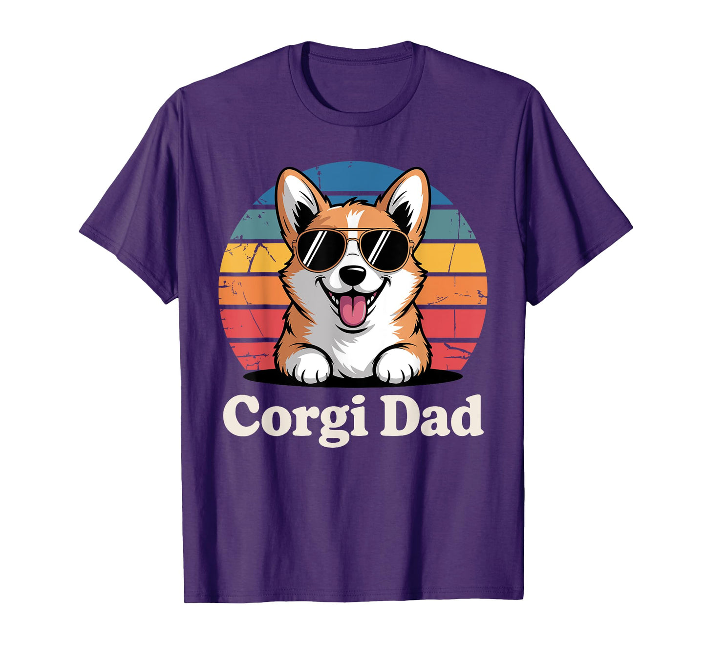 Funny Corgi Art For Men Dad Grandpa Pembroke Corgi Lover T-Shirt