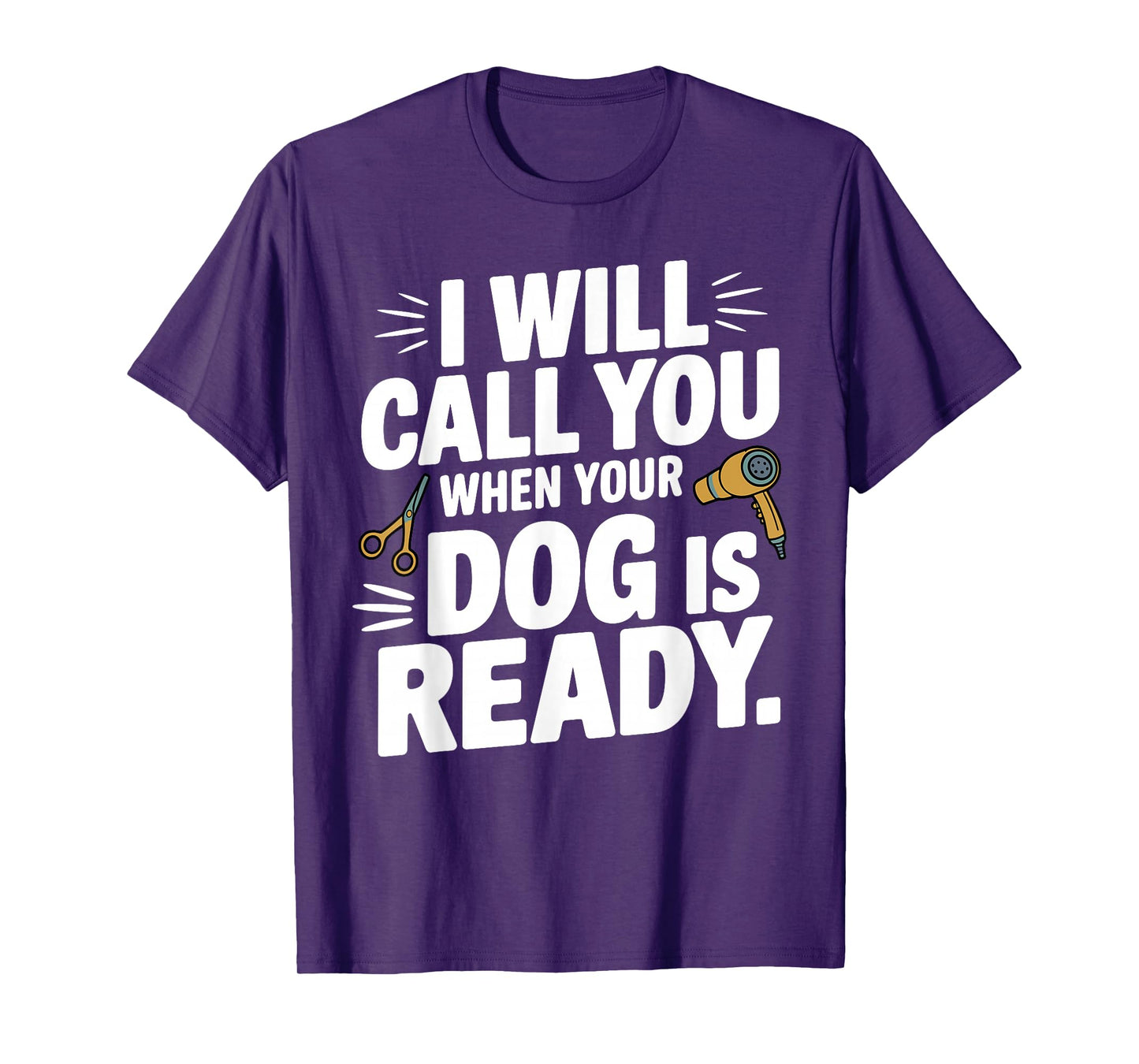 Cool Dog Groomer Art for Men Women Dog Grooming Pet Groomer T-Shirt