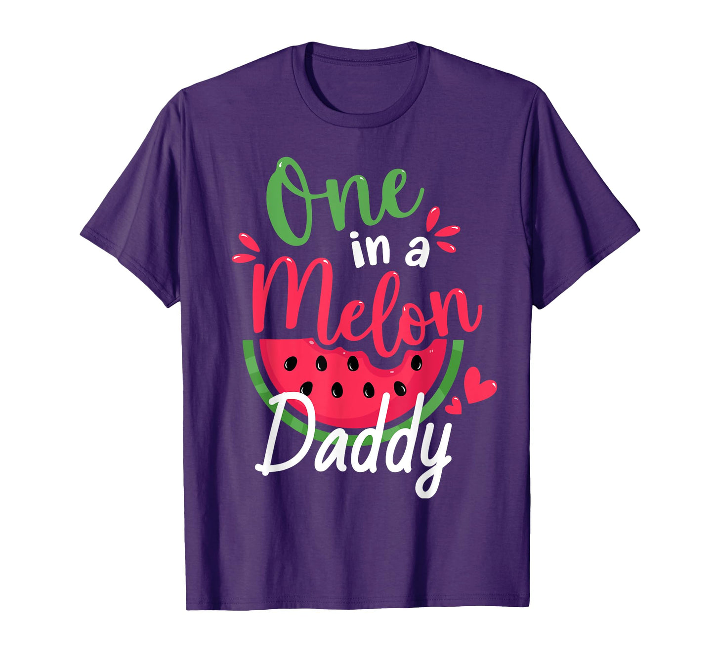 One in a Melon Daddy 1st Birthday Summer Family Matching T-Shirt
