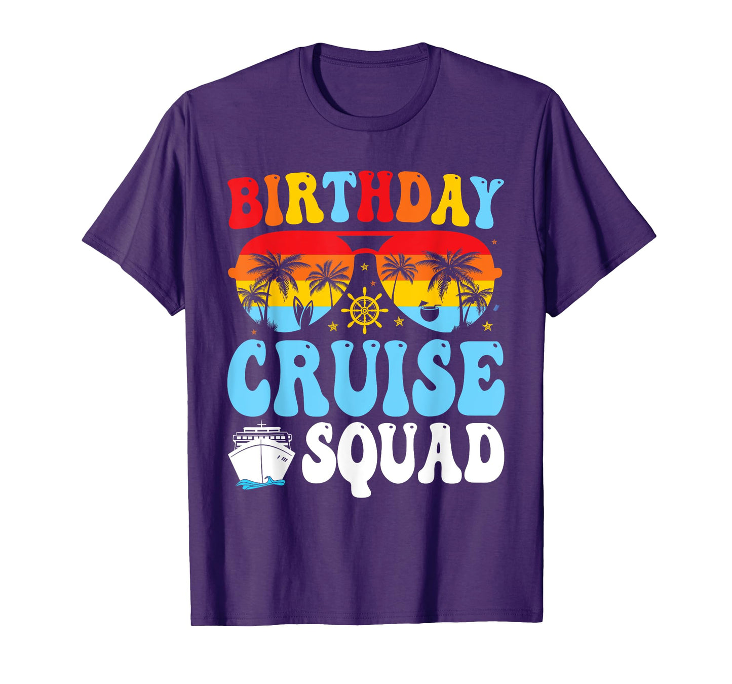 Birthday Cruise Squad 2025 Boat Birthday Party Cruise Bday T-Shirt
