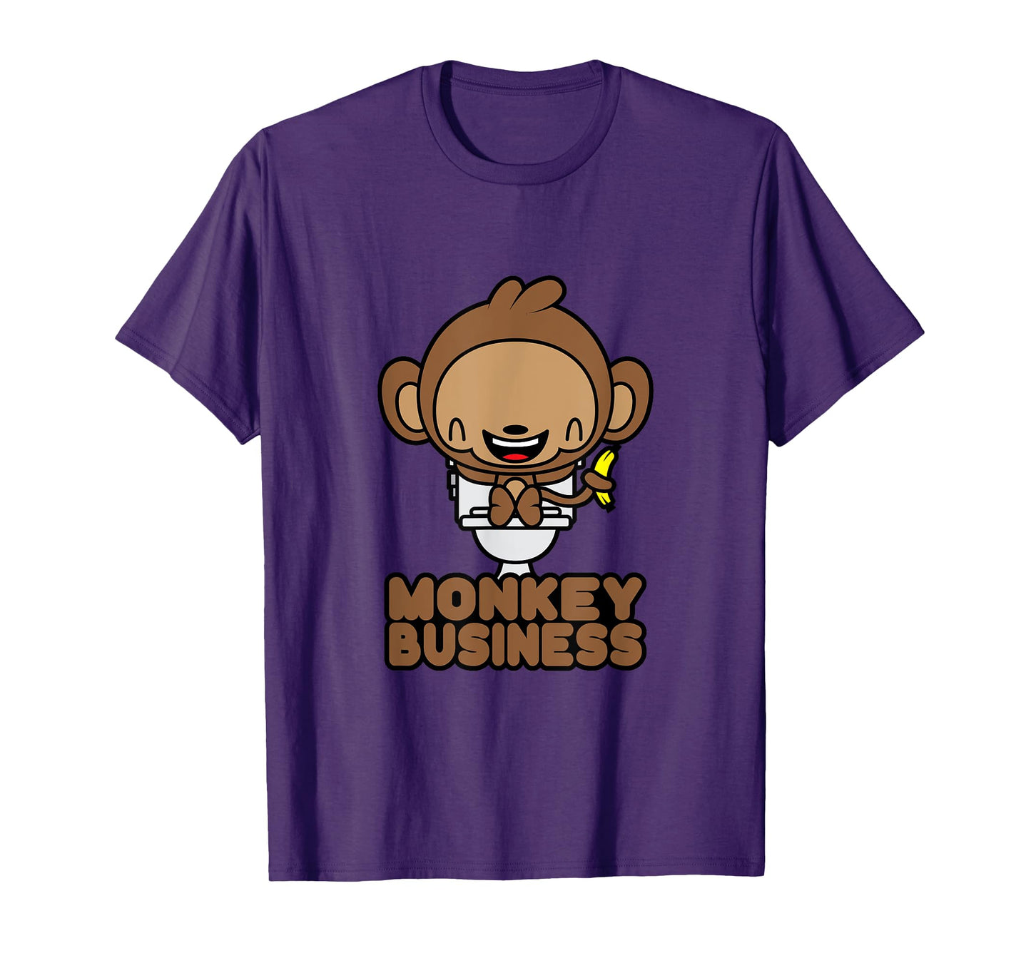 Potty Training Shirt Cute Toddler Monkey Business Toilet T-Shirt