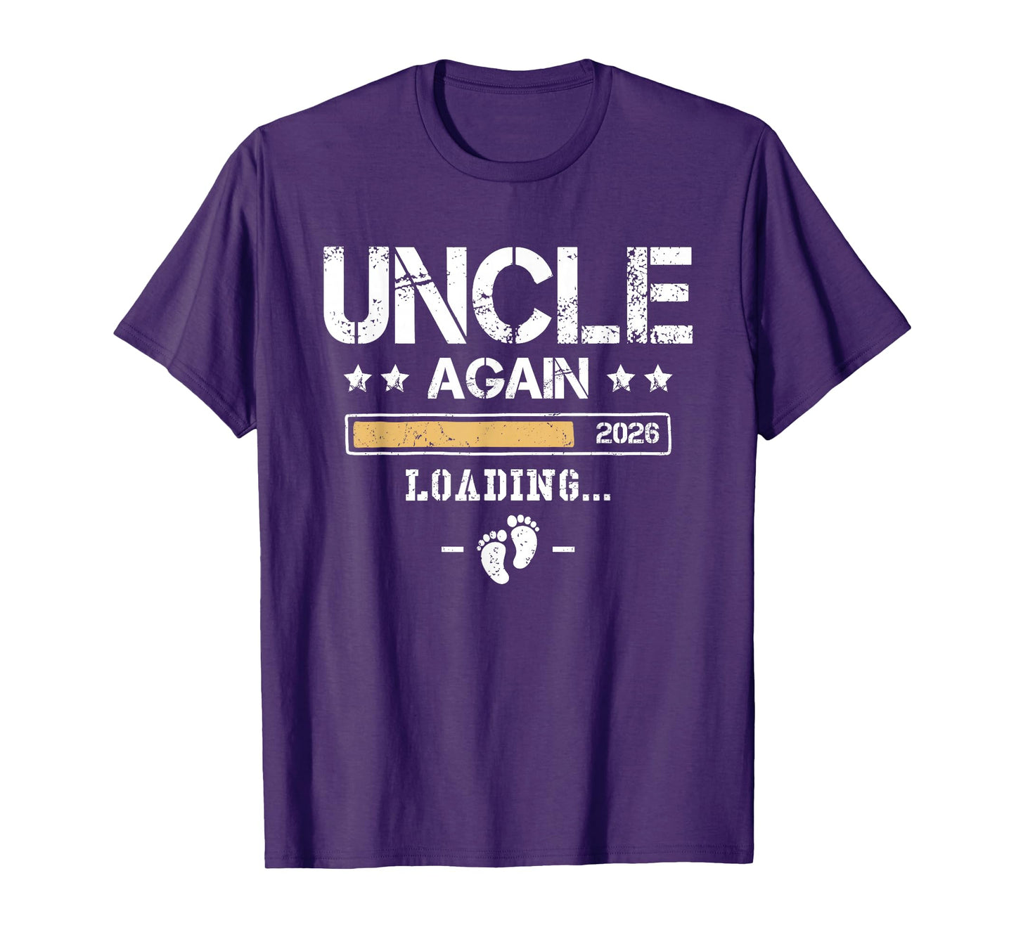 Uncle Again 2026 - Second Baby Funny Pregnancy Announcement T-Shirt