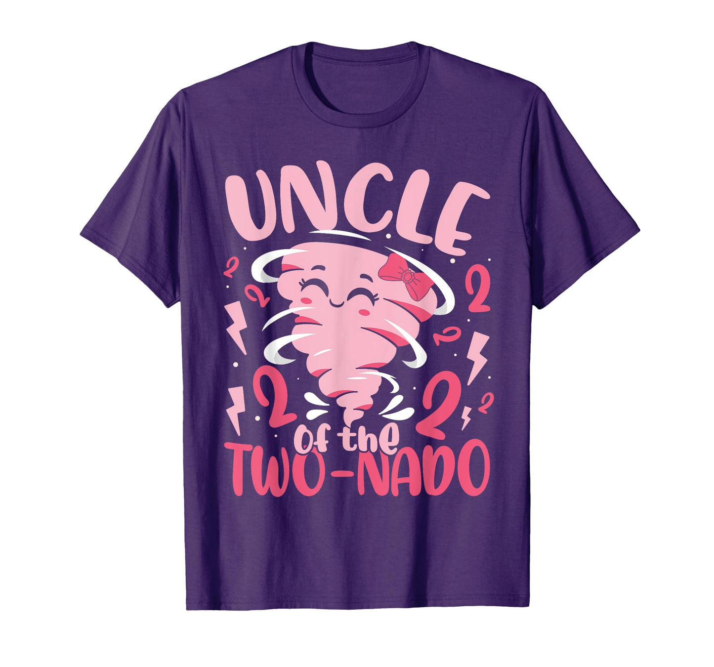 Uncle of the Two-nado Tornado Theme 2nd Birthday Party Kids T-Shirt