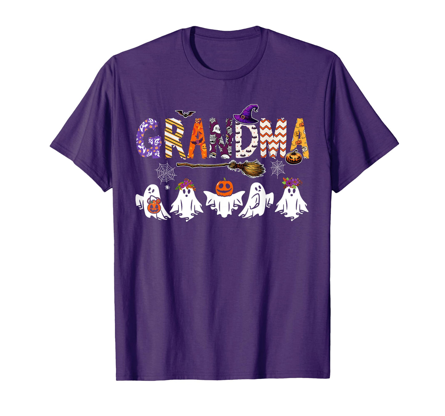 Grandma Halloween Boo Ghost Horror Costume Funny Party T-Shirt