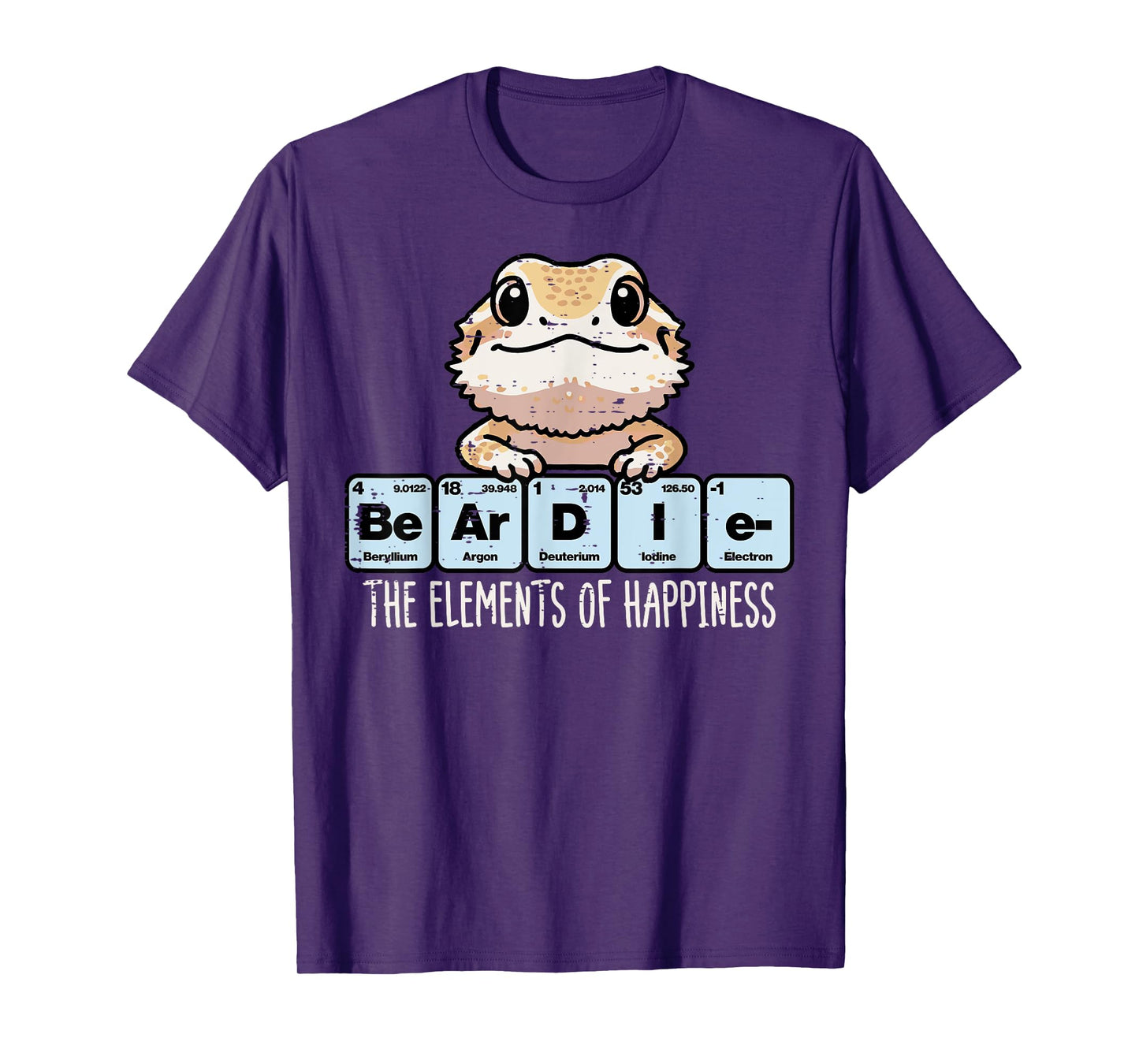 Bearded Dragon Elements Happiness Beardie Men Women Kids T-Shirt