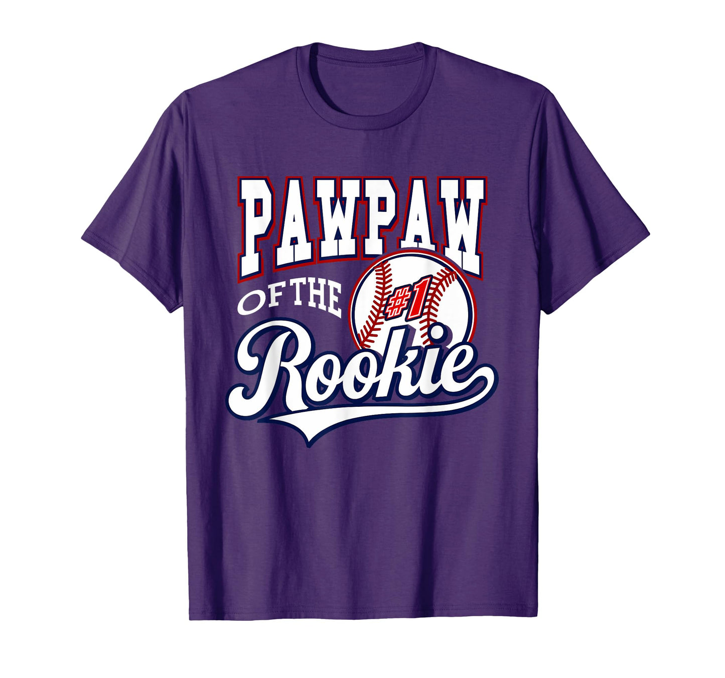 Retro Grandpa Pawpaw Of The Number 1 Rookie Baseball T-Shirt