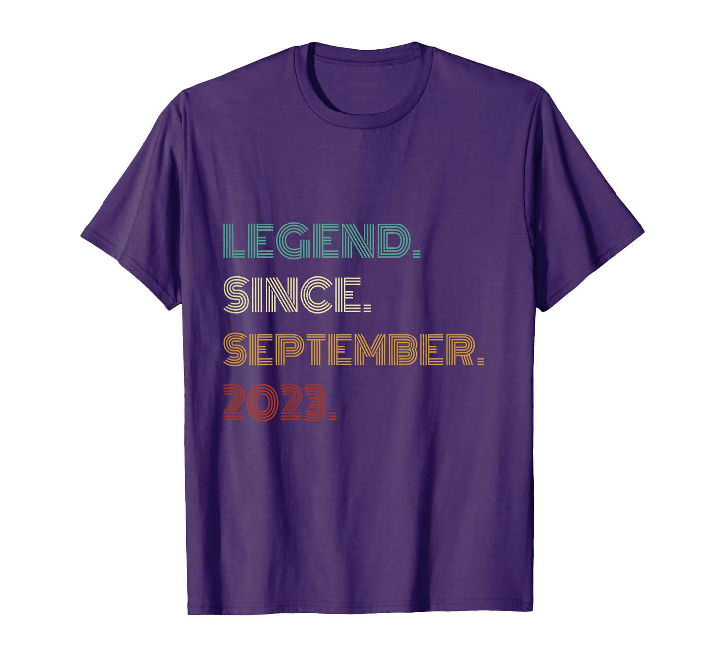 Kids 2 Years Old Legend Since September 2023 2nd Birthday T-Shirt