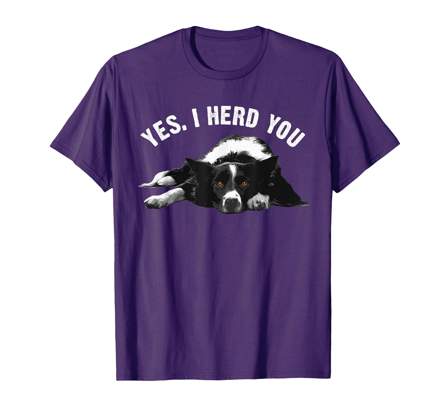 Funny Border Collie Art Men Women Puppy Border Collie Lovers T-Shirt